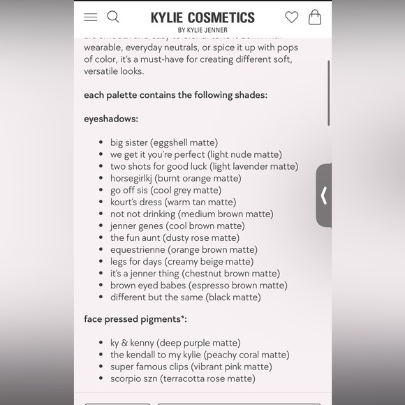 KYLIE COSMETICS | Kendall Collection Pressed Powder Palette - Picture 5 of 11